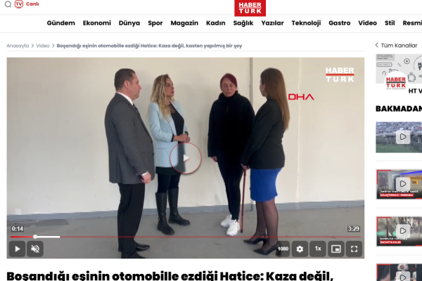 haberturk bosandigi esinin otomobille ezdigi hatice kaza degil kasten yapilmis bir sey