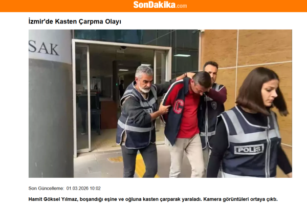 son dakika izmirde kasten carpma olayi