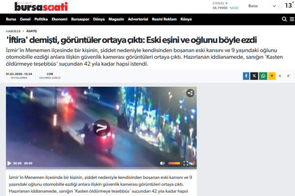 bursa saati iftira demisti goruntuler ortaya cikti eski esini ve oglunu boyle ezdi