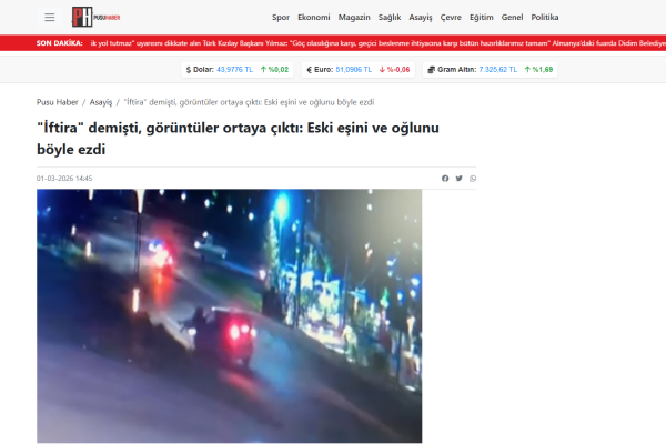 pusu haber iftira demisti goruntuler ortaya cikti eski esini ve oglunu boyle ezdi