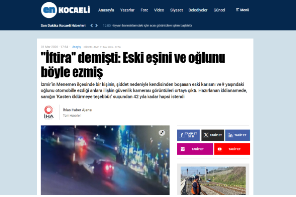 en kocaeli iftira demisti eski esini ve oglunu boyle ezmis