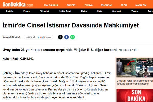 son dakika uvey baba 28 yil hapis cezasina carptirildi magdur es diger kurbanlara seslendi