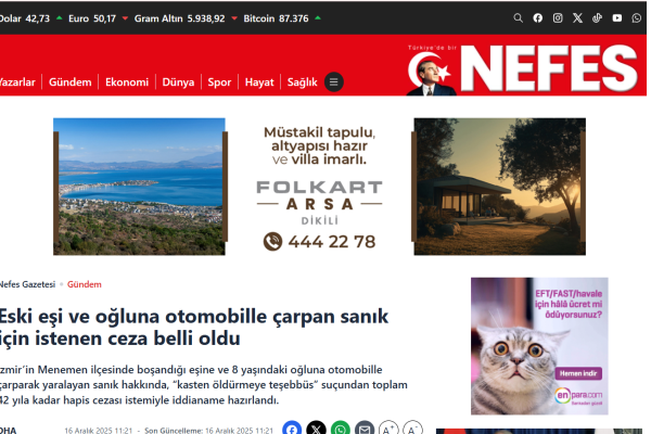 nefes eski esi ve ogluna otomobille carpan sanik icin istenen ceza belli oldu