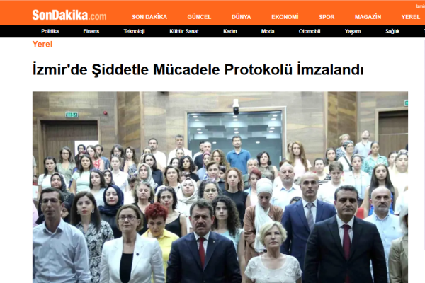 izmirde siddetle mucadele protokolu imzalandi