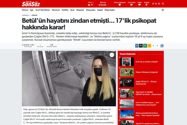 betulun hayatini zindan etmisti 17lik psikopat hakkinda karar betulun hayatini zindan etmisti 17lik psikopat hakkinda karar